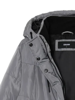 Cropp Kurtki, Płaszcze*płaszcz z kapturem szary