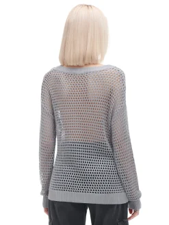 Cropp Swetry*siatkowy sweter szary