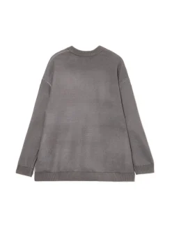 Cropp Swetry*sweter z artystycznym nadrukiem szary