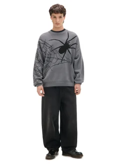 Cropp Swetry*sweter z pająkiem szary