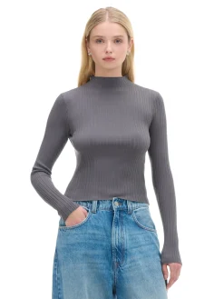 Cropp Swetry*sweter z półgolfem szary