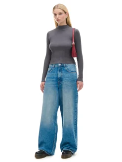 Cropp Swetry*sweter z półgolfem szary