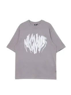 Cropp Koszulki*T-shirt z art printem szary