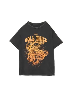 Cropp Koszulki, Topy*T-shirt z kolorowym nadrukiem szary