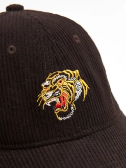 Cropp Czapki*Sztruksowa czapka z daszkiem brązowy