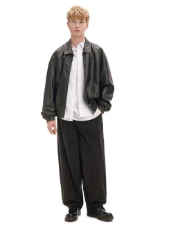 Cropp Baggy|Spodnie*Sztruksowe szerokie spodnie chino brązowy