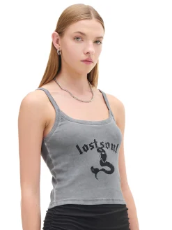 Cropp Koszulki, Topy*Top z motywem syreny szary