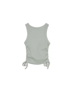 Cropp Koszulki, Topy*Top z wiązaniami zielony