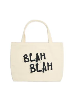 Cropp Torby, Plecaki*Torba shopper z ozdobnym napisem kremowy