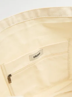 Cropp Torby, Plecaki*Torba shopper z ozdobnym napisem kremowy