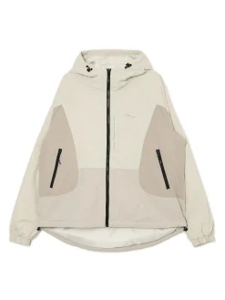 Cropp Kurtki, Płaszcze*Trójkolorowa kurtka z kapturem beżowy