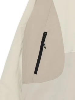 Cropp Kurtki, Płaszcze*Trójkolorowa kurtka z kapturem beżowy