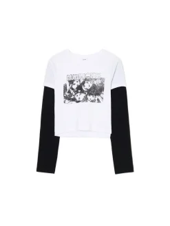 Cropp Koszulki, Topy*T-shirt longsleeve Monster High biały