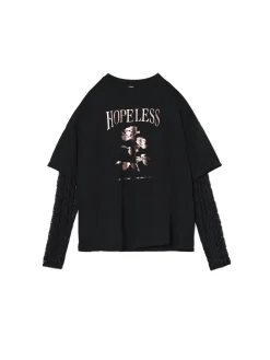 Cropp Koszulki, Topy*T-shirt z ażurowymi rękawami czarny