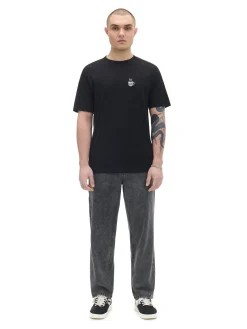 Cropp Koszulki*T-shirt z haftem czarny