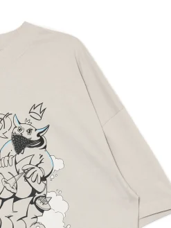 Cropp Koszulki*T-shirt z nadrukiem graffiti jasnyszary