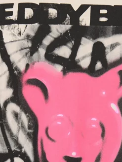 Cropp Koszulki, Topy|Unisex*T-shirt z nadrukiem typu graffiti UNISEX jasnyszary