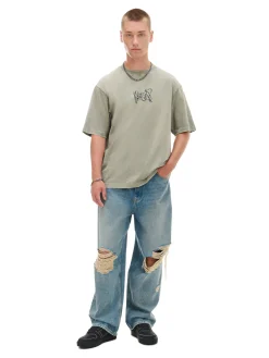 Cropp Koszulki*T-shirt z postrzępionymi brzegami zielony