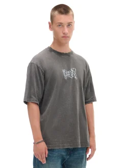 Cropp Koszulki*T-shirt z postrzępionymi brzegami szary