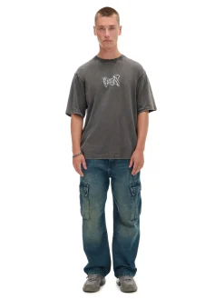 Cropp Koszulki*T-shirt z postrzępionymi brzegami szary