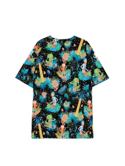 Cropp Koszulki*T-shirt z printem all over Rick i Morty wielobarwny