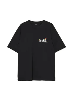 Cropp Ubrania Świąteczne|Koszulki*Świąteczna czarna koszulka z Grinchem czarny