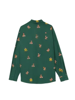Cropp Ubrania Świąteczne|Koszule*Świąteczna koszula w pierniczki zielony
