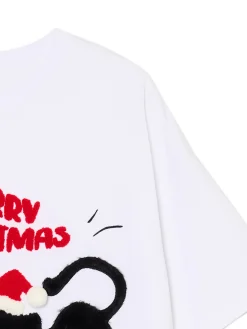 Cropp Ubrania Świąteczne|Koszulki, Topy*Świąteczna koszulka z kotem biały