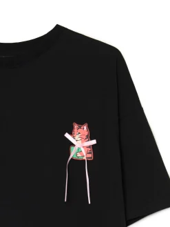 Cropp Ubrania Świąteczne|Koszulki, Topy*Świąteczna koszulka z naszywkami czarny