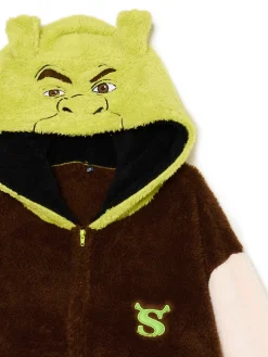 Cropp Cozy|Snuddie, Onesie*Świąteczna piżama onesie Shrek brązowy