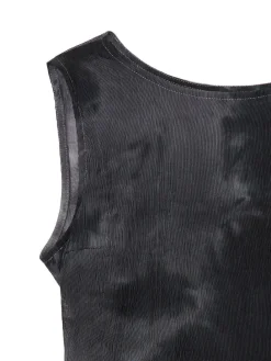 Cropp Sukienki, Kombinezony*Wzorzysta czarna sukienka maxi czarny