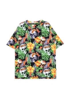 Cropp Koszulki*Wzorzysta koszulka w punkowym wydaniu wielobarwny