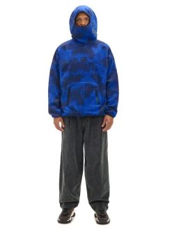 Cropp Bluzy*Wzorzysta polarowa bluza granatowy