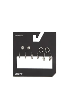 Cropp Biżuteria*Zestaw 5 par kolczyków srebrny