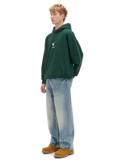 Cropp Bluzy*Zielona bluza z gęsią na deskorolce zielony