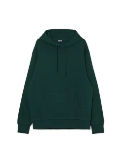 Cropp Bluzy*Zielona bluza z kapturem zielony
