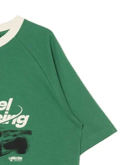 Cropp Koszulki*Zielona koszulka z nadrukiem zielony