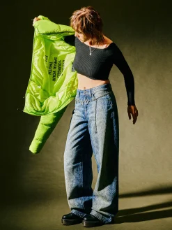 Cropp Kurtki, Płaszcze*Zielona kurtka puffer zielony