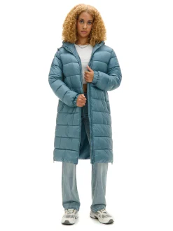 Cropp Kurtki, Płaszcze*płaszcz puffer z kapturem zielony