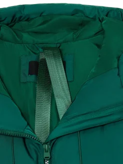 Cropp Kurtki, Płaszcze*pikowany płaszcz z kapturem zielony